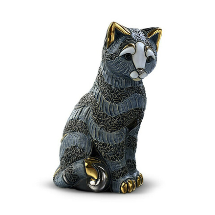 De Rosa Rinconada Статуэтка керамическая Полосатая кошка