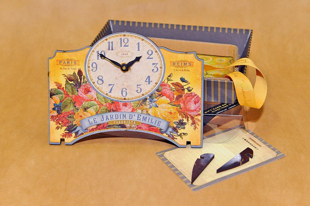 Часы настольные Timeworks Emily's Garden POTEGF США