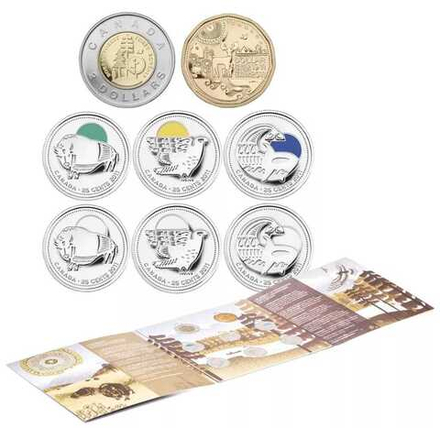 Канада 2011 Природа Канады набор 8 монет в буклет