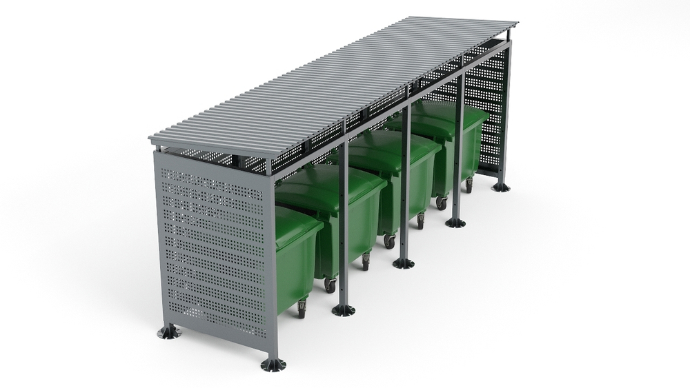 Контейнерная мини-4 металл без ворот SK00097