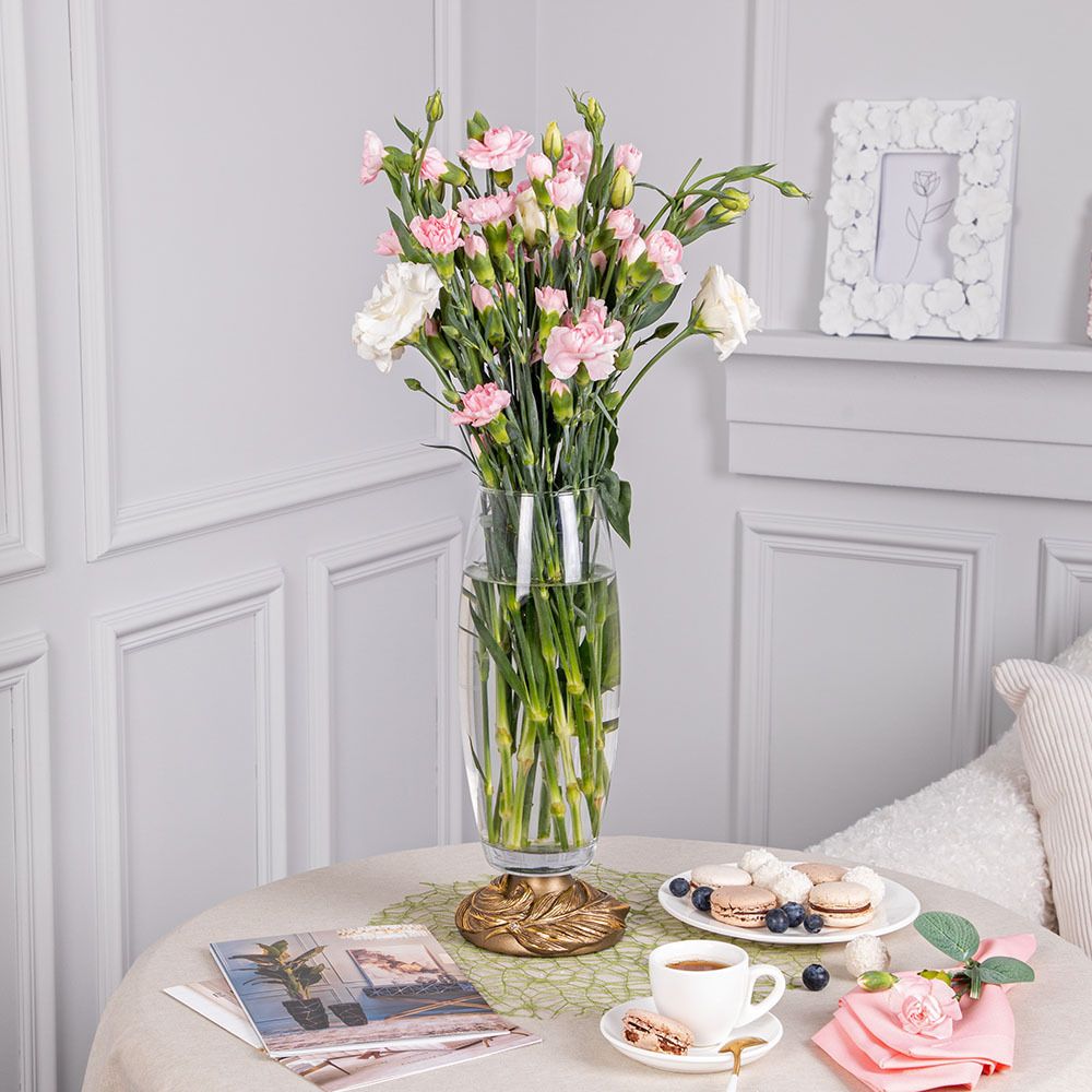 Ваза для цветов Боа Флора Бронза