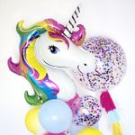 Шар (41"/104 см) Фигура, Голова сказочного единорога 1 шт.