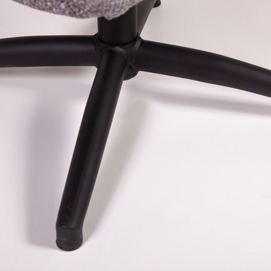 Кресло качалка с вращением и оттоманкой Magnus цвет серый