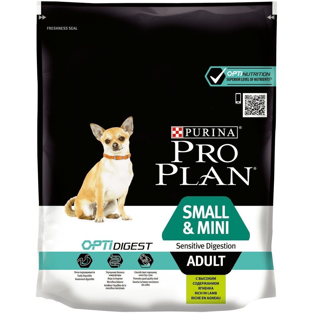 Pro Plan adult OptiDigest 700 гр Small &amp; Mini для собак мелких пород Ягненок с рисом