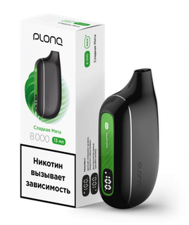 Одноразовый Pod Plonq Max Smart - Сладкая Мята (8000 затяжек)