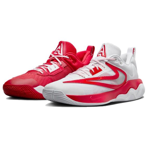 НАЙК Яннис Бессмертие Баскетбольные кольца Низкие Белые и красные Мужские