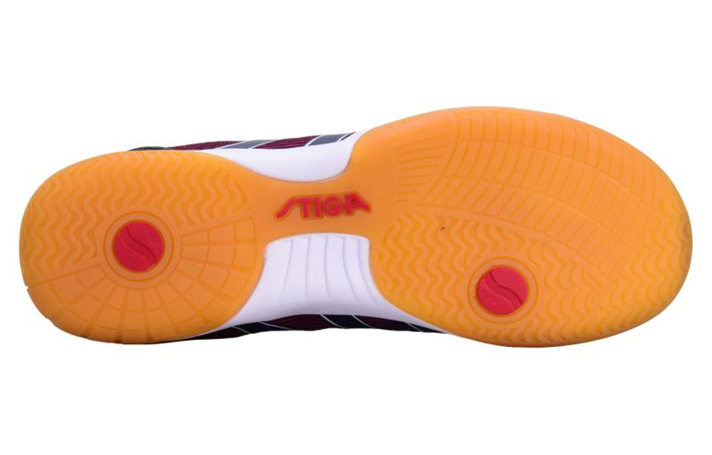 Stiga Slip Resistant Abrasion Resistant Low top Table Tennis Shoes Unisex Blue Red