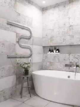 Полотенцесушитель электрический АРГО М-Э 50-60, 40вт. (К-кнопка)