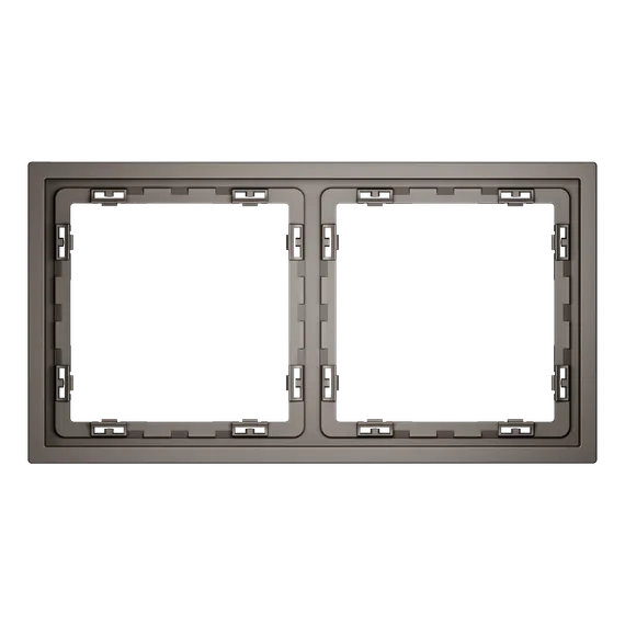 Рамка пластиковая VOLTUM S70 на 2 пост, (капучино) vls100214