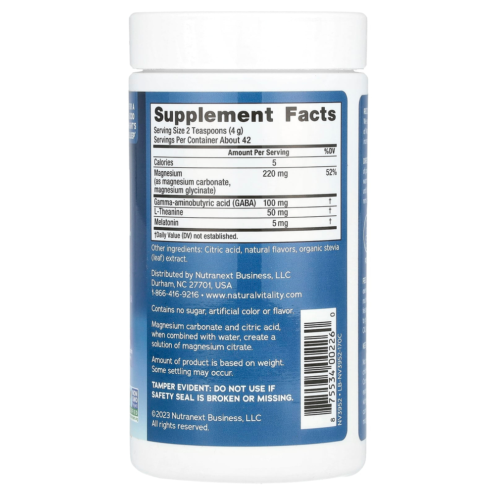 Natural Vitality, CALM® Sleep, смесь для напитков с магнием, ягодная смесь, 170 г (6 унций)