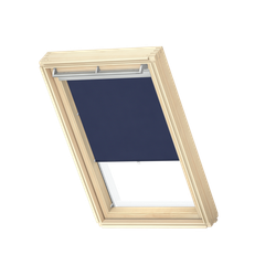 Рулонная штора на крючках VELUX RHL 78х140 синяя