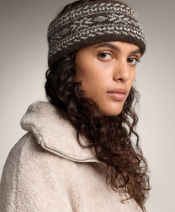 Oysho Жаккардовая повязка на голову, шоколадный