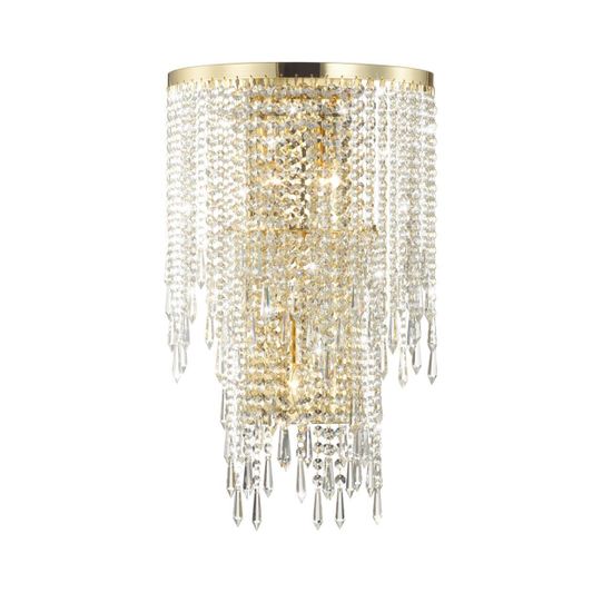 5028/3W MODERN ODL23 643 золотой/прозрачный металл/хрусталь Бра E14 3*40W CHOKKA