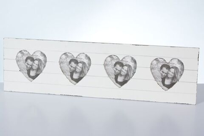 Фоторамка-коллаж на 4 фото "Сердце" 17х1,5х60см