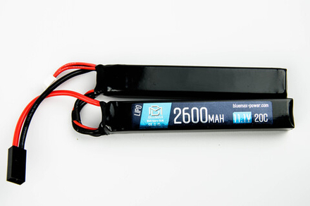 Аккумулятор BlueMAX Li-Po 11.1v - 2600mah 20C Nunchuck, 2x (128x21x12 мм)