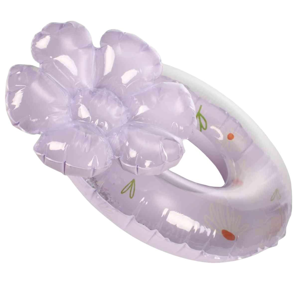 Круг с цветком 70 см с блестками, 4 цвета микс, с-30560