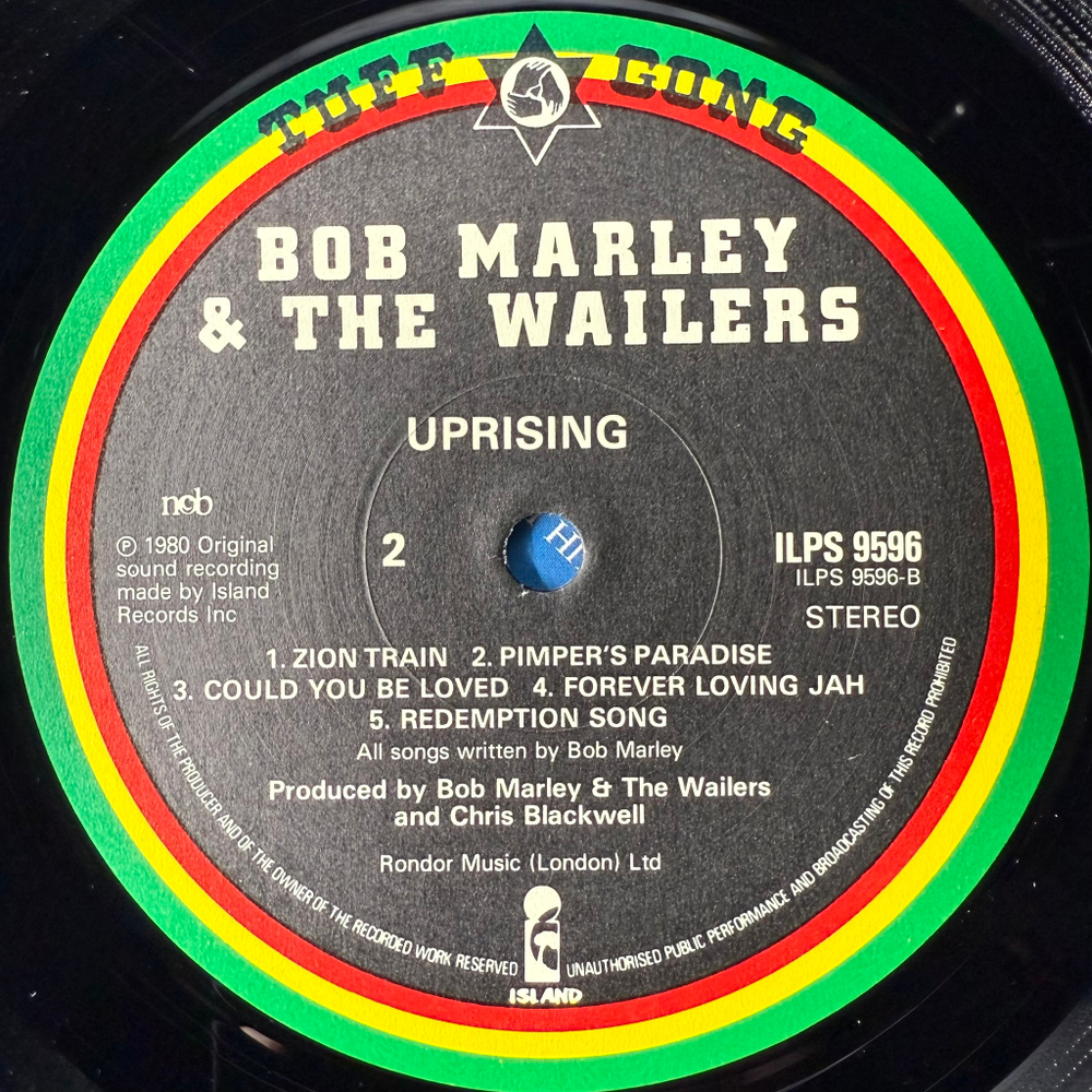 Bob Marley & The Wailers - Uprising (Швеция 1980г.)