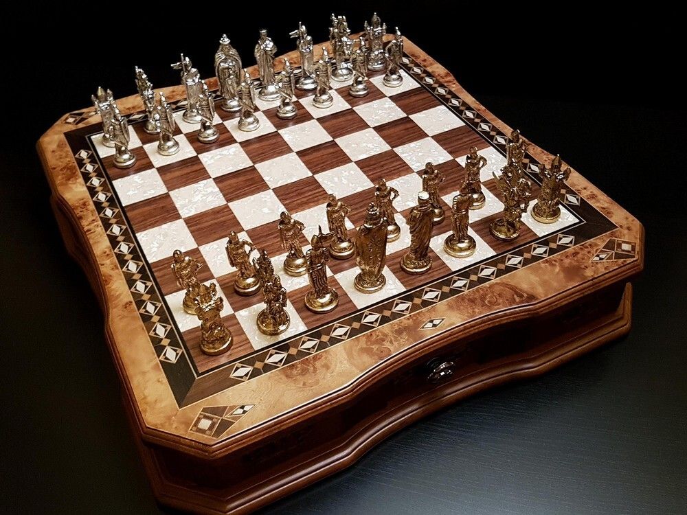 Шахматы "Сражение" клен антик (2619.MAZ) 3