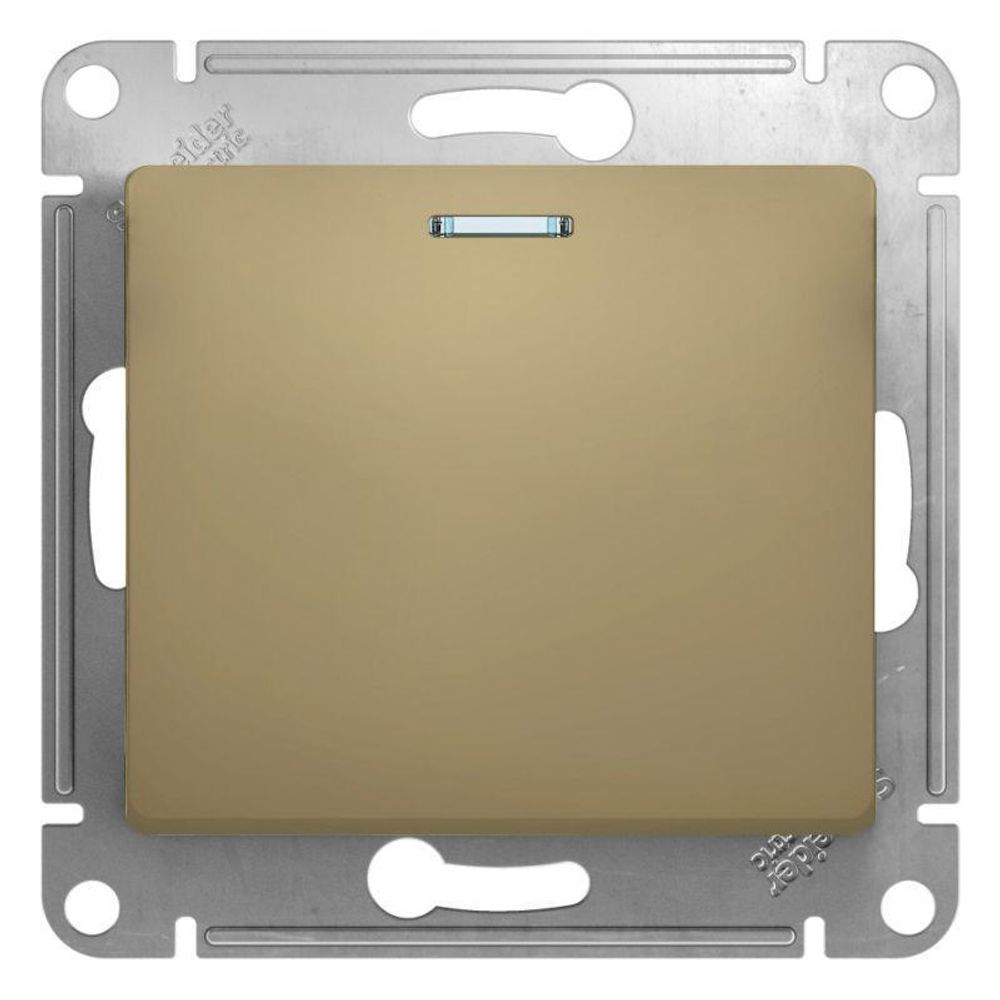 Переключатель проходной 1-кл. СП Glossa 10А IP20 (сх. 6а) 10AX с подсветкой механизм титан SE GSL000463 Переключатель проходной 1-кл. СП Glossa 10А IP20 (сх. 6а) 10AX с подсветкой механизм титан SE GSL000463