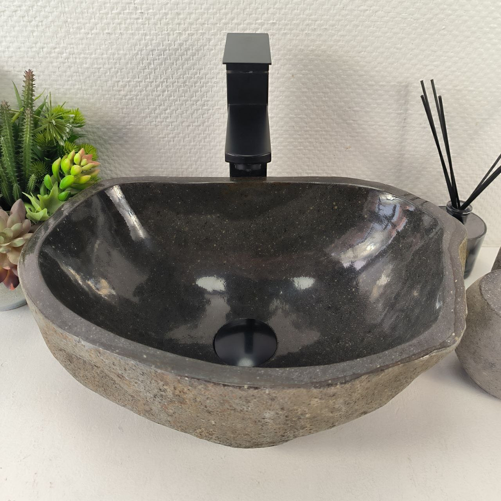 Раковина из речного камня RS-65448 41*29*15 0855