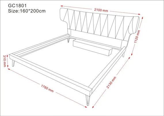 Кровать Miko 160х200 см