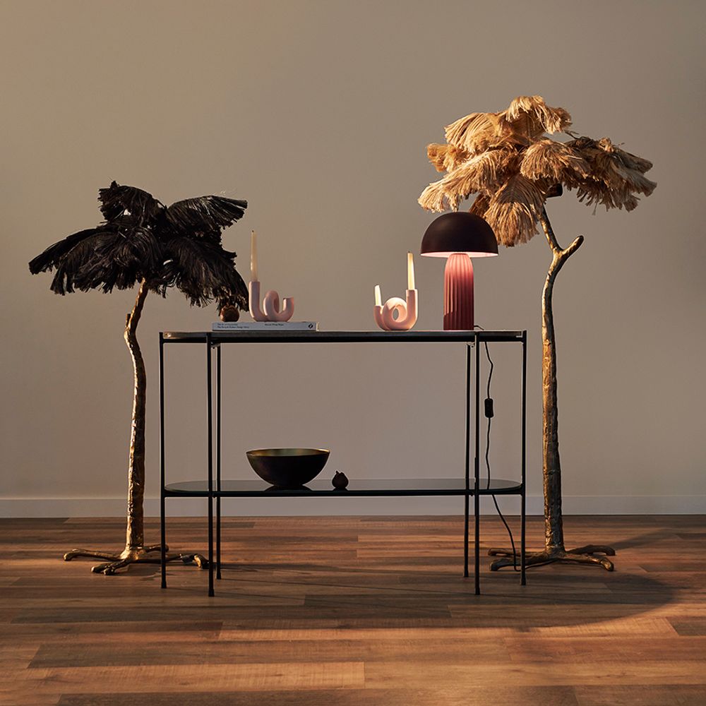 Лампа настольная Texture Sleek, Ø24х37 см, вишневая