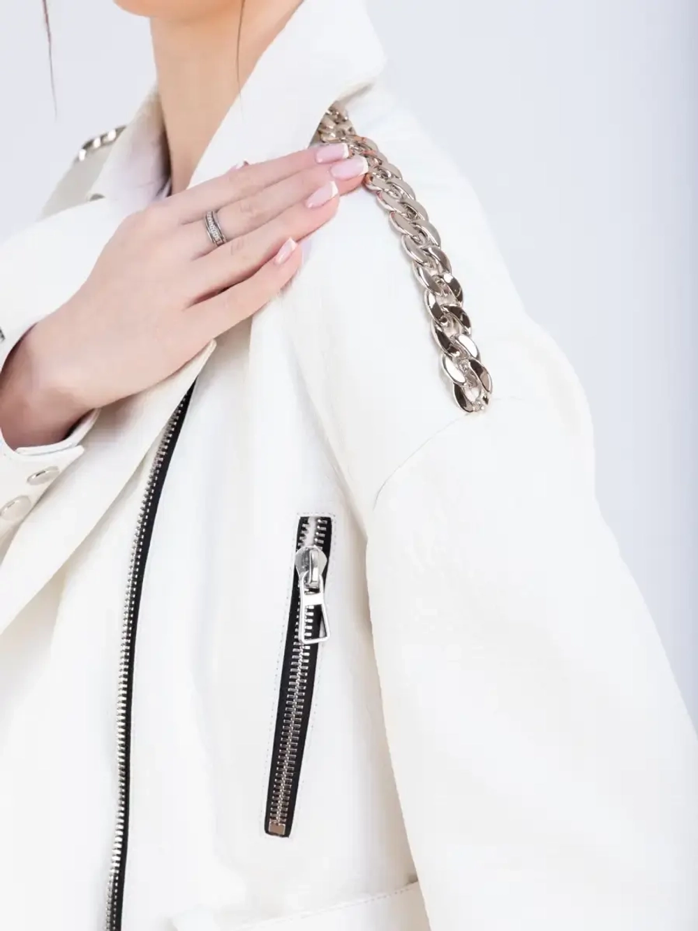 Косуха кожаная куртка женская Турция