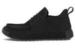 Ecco Comme Collection Cow Leather Comfortable And Breathable Loafers Men"s Black