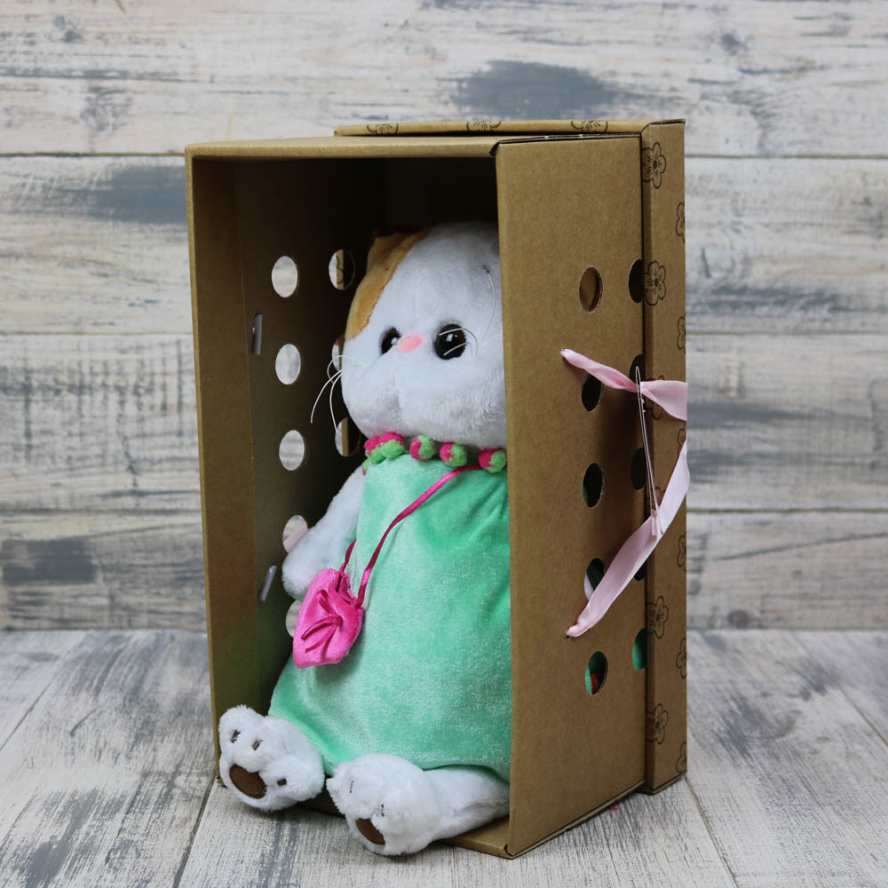 Кошечка Ли-Ли в мятном платье