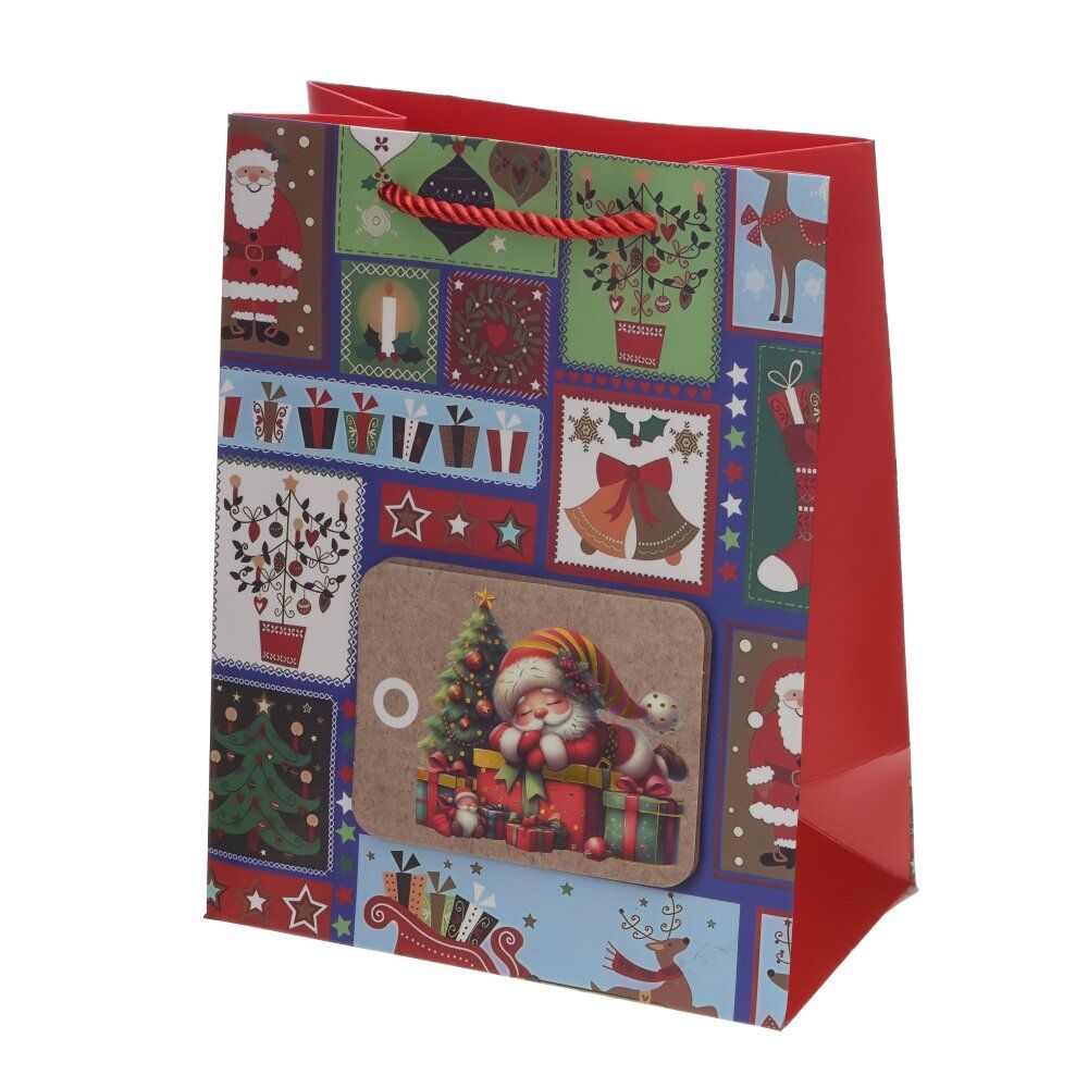 GAEM Пакет подарочный S (бумага 210г/м2, блок 12шт), L18 W10 H23 см, 4в.