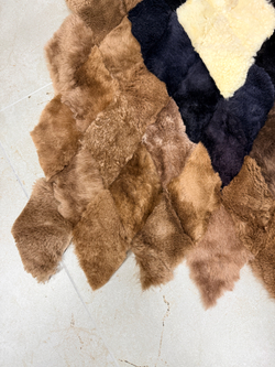 Меховой Коврик прикроватный накидка на кресло из овчины