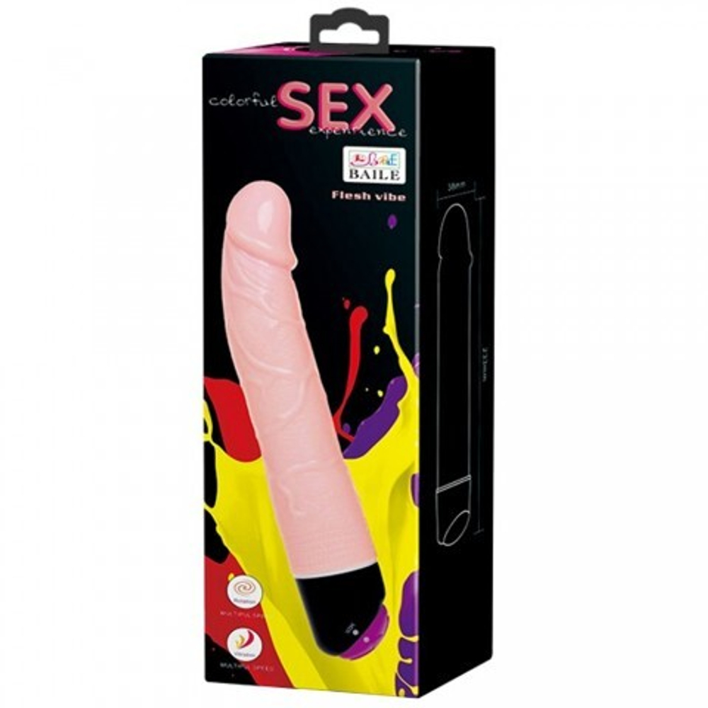 Вибратор-реалистик 19 см (вибрация с ротацией)