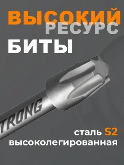 Биты торсионные TORX T25 x 50 мм 2 шт.