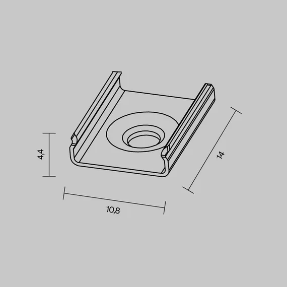 Комплект креплений (для профиля ALM-1007-S-2M) 4 шт. Led Strip 642011