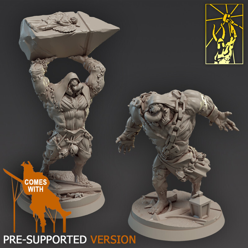 Grand Alliance Destruction Gloomspite Gitz Rockgut Troggoths 1 шт. миниатюра для dnd, днд, pathfinder, фентези, Настольная игра, НРИ, Варгейм, РПГ
