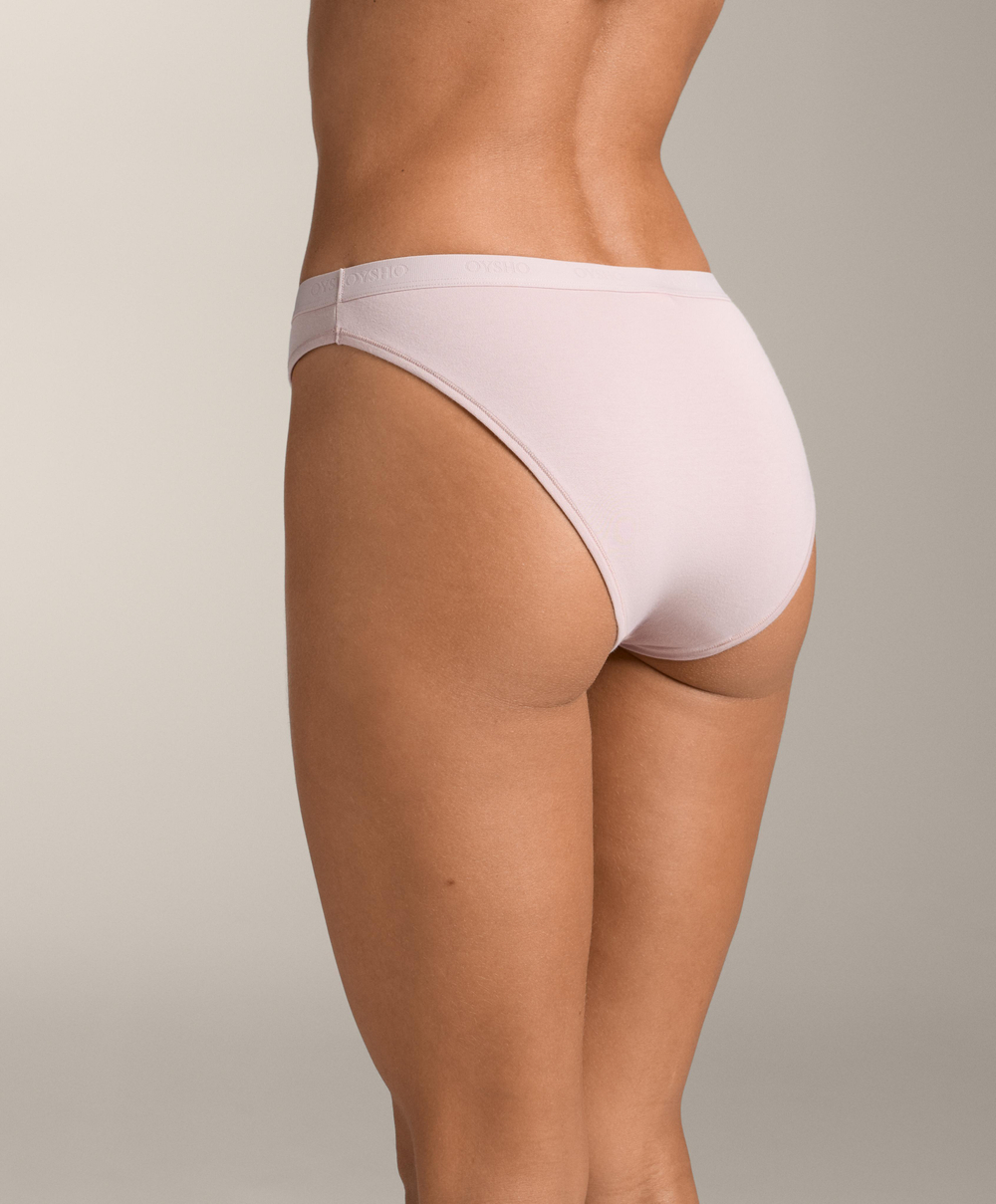 OYSHO Набор из 5 пар классических трусов из хлопковой смеси, лиловый