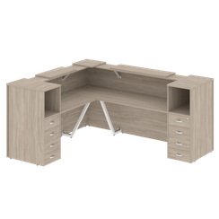 Onix Ресепшн O.R-K-29 Дуб Аттик 2575*2175*1187