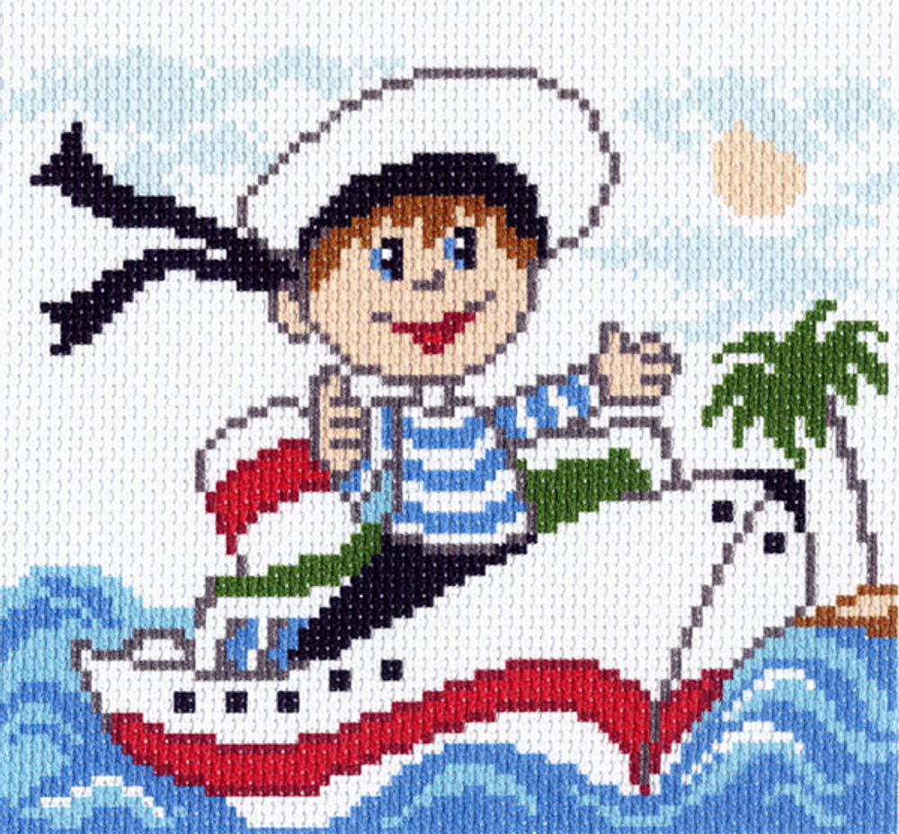 "Ромка-капитан"-1169 канва с рисунком