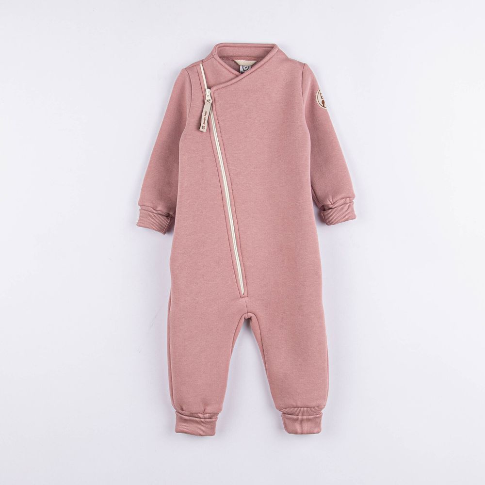 Комбинезон-косуха с клапаном "Дымчатая роза" утепленный