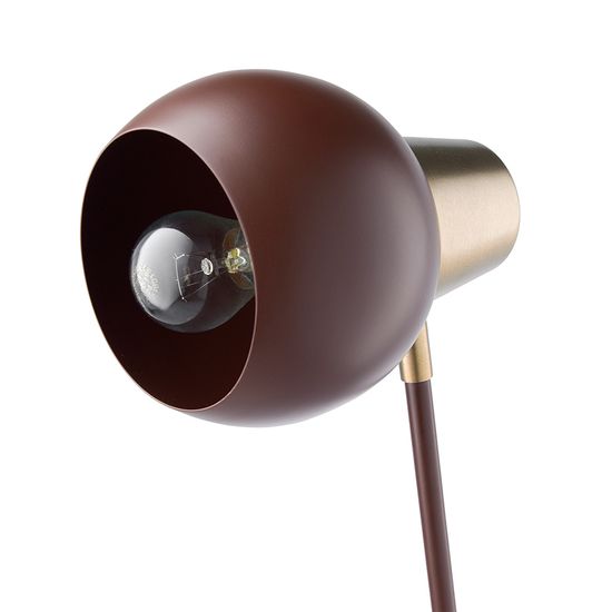 Лампа настольная rond, D18х60 см, сливовая