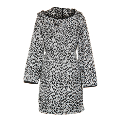 Халат махровый Abyss & Habidecor Zimba 990 черный Португалия вид сзади