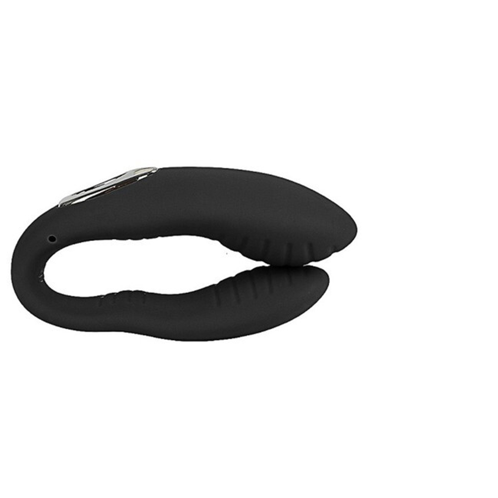 Вибромассажер для пар Nana черного цвета (10 режимов ) (Цвет: черный)