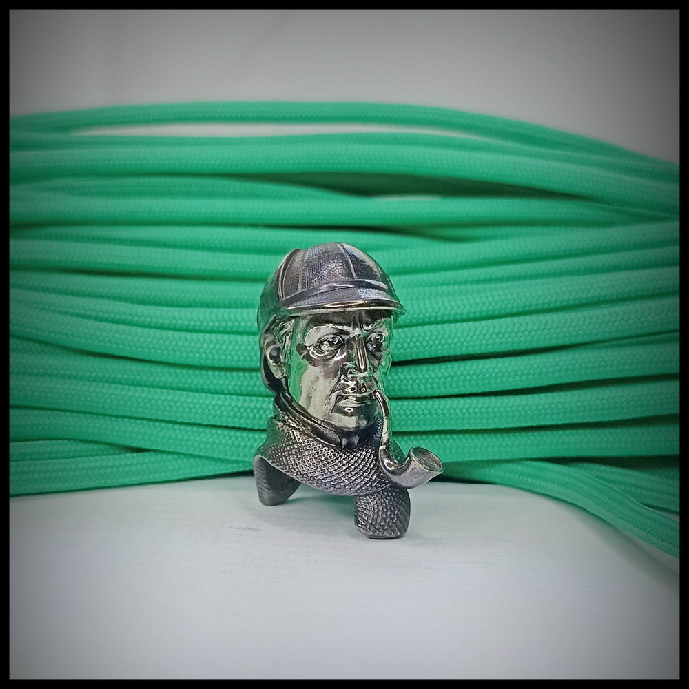 Темлячная бусина "Шерлок" для ножей , мельхиор