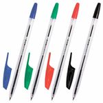 Ручки шариковые BRAUBERG "X-333", НАБОР 4 цвета, узел 0,7 мм, линия 0,35 мм, 144252