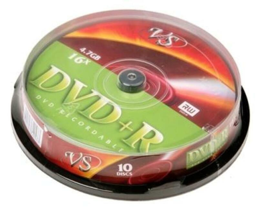 Диск VS DVD+R 4,7 GB 16x CB/10