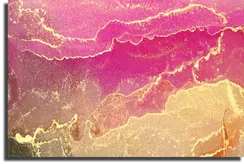 Постер "Мраморная картина с золотой рябью"