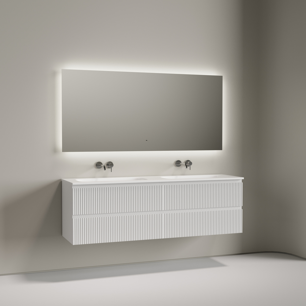 Тумба подвесная Sancos Snob R c двумя ящиками 790х445х500, Bianco, SNR80W