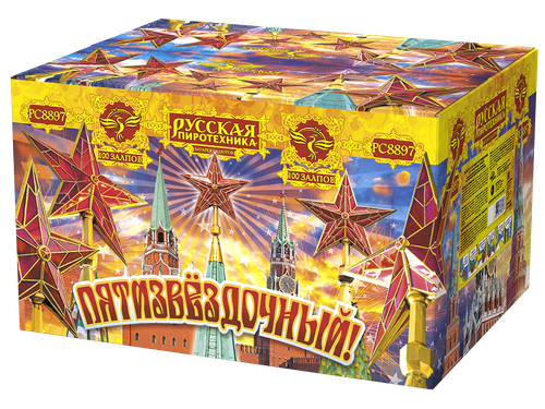 Пятизвездочный 1,25" х 100 залпов,  1/1, шт