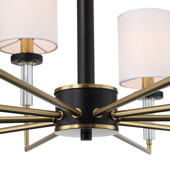 SL1404.303.10 Люстра подвесная ST-Luce Латунь/Прозрачный E14*10 40W VERITAS