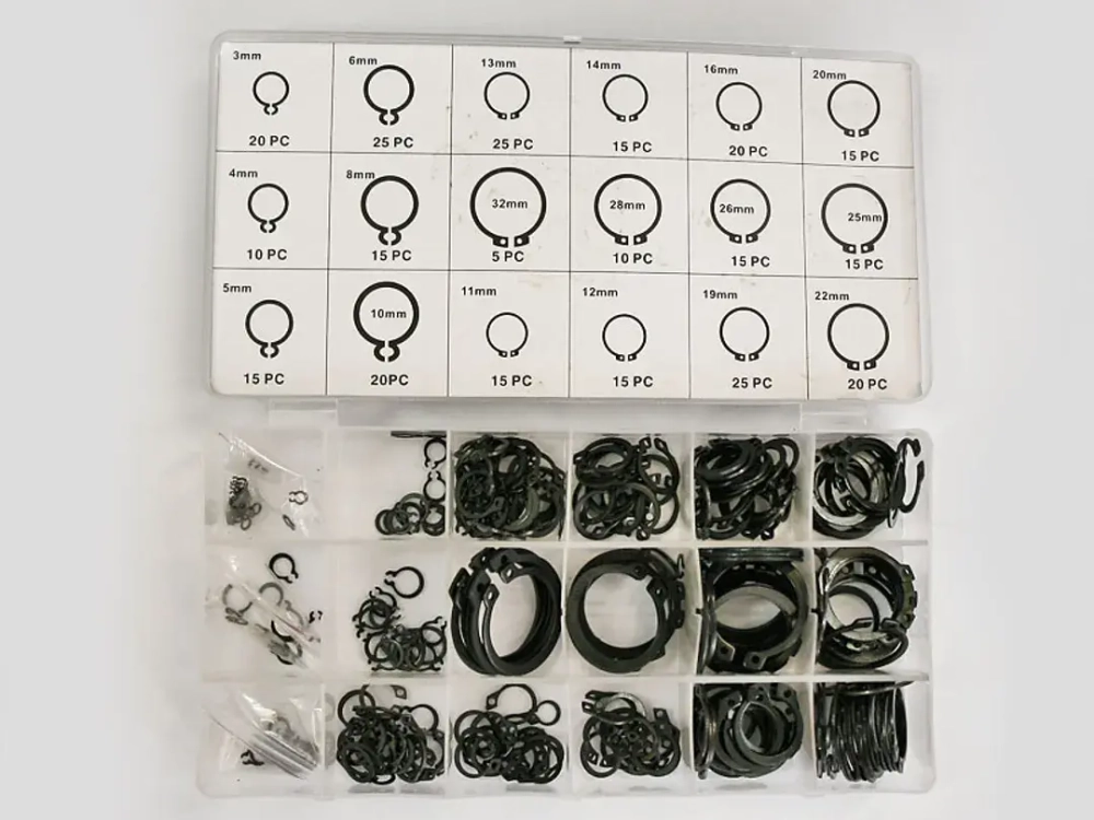 Комплект KR6004 300пр стопорных колец KING KR6004